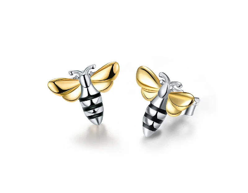 women's minimalistic earrings-Honeybee Earrings