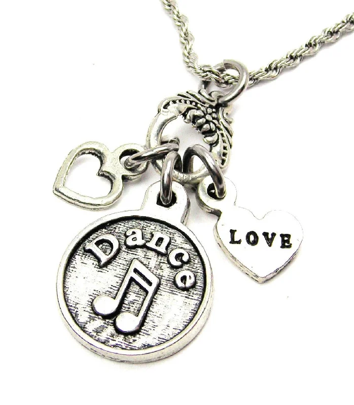 women's stylish pendant chain necklaces-Dance With Music Note Catalog Necklace