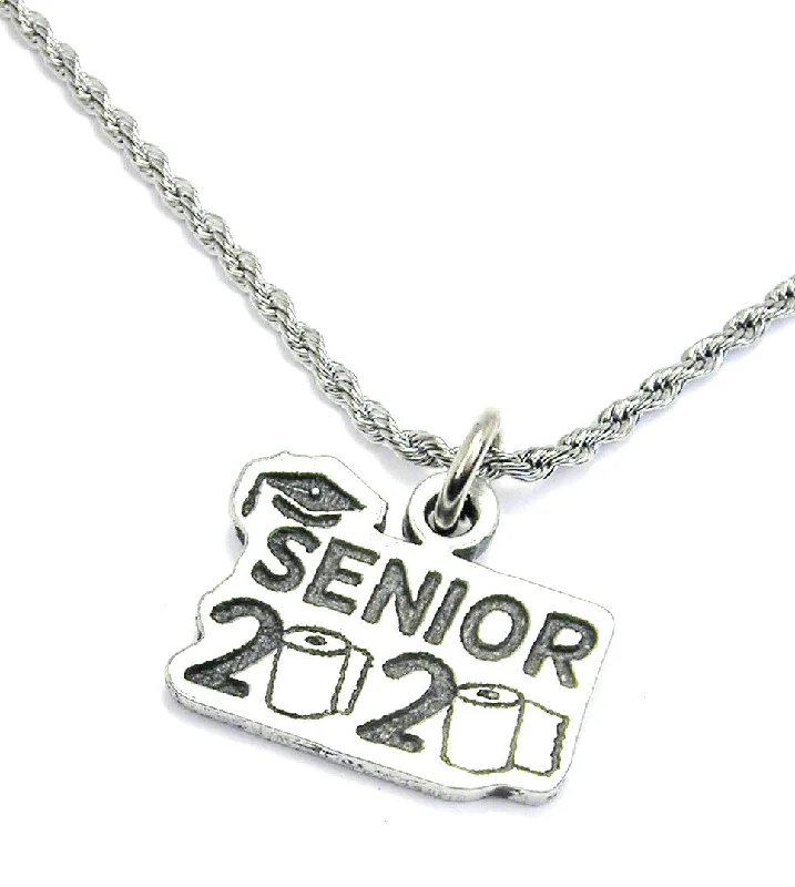 women's diamond necklaces-Senior 2020 rope necklace The year of the toilet paper shortage