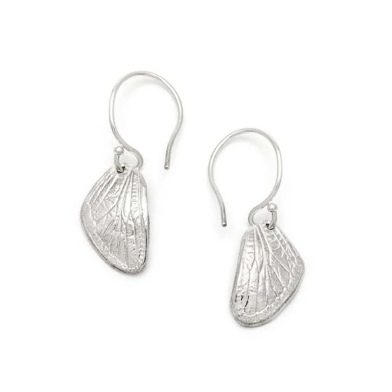 women's silver hoop earrings-Cicada Earrings | Small