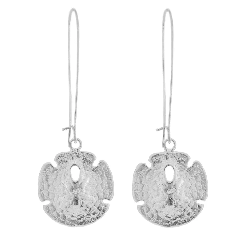 women's geometric earrings-Sand Dollar Earrings