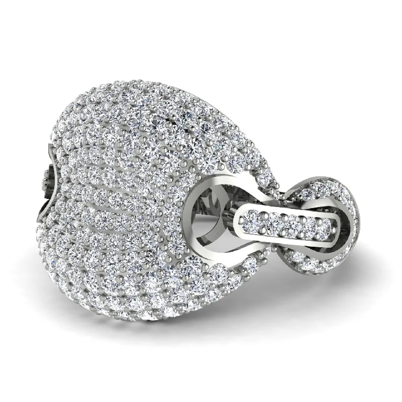 women's boho rings-Diamond Stunning Radiant Fashion Men Ring - Dallas No. 3