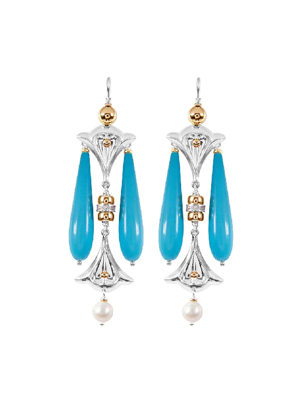 women's clip-on earrings-Lumiere Drop Earrings