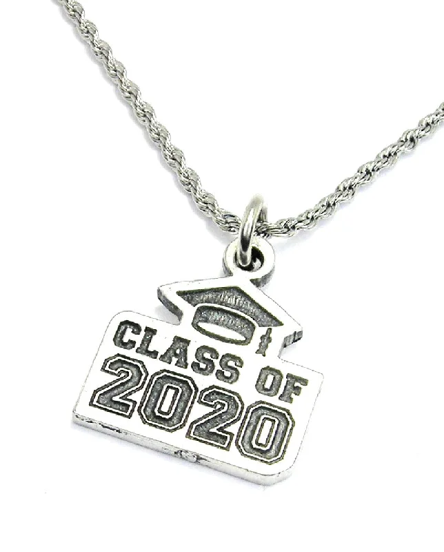 women's beaded necklaces-Class of 2020 Rope Chain Necklace