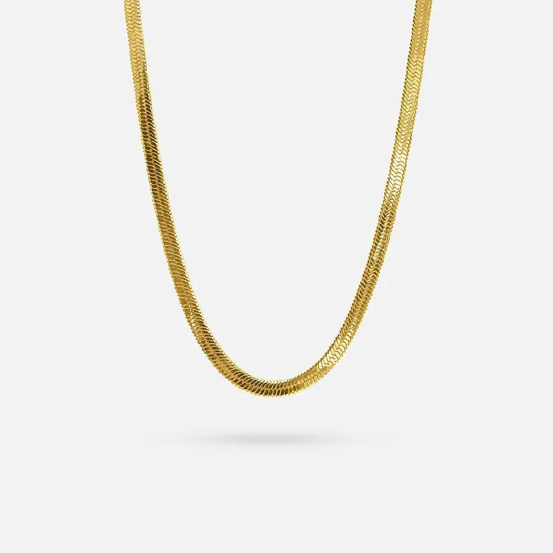 women's layered silver necklaces-GOLD TEXTURED NECKLACE 50MM