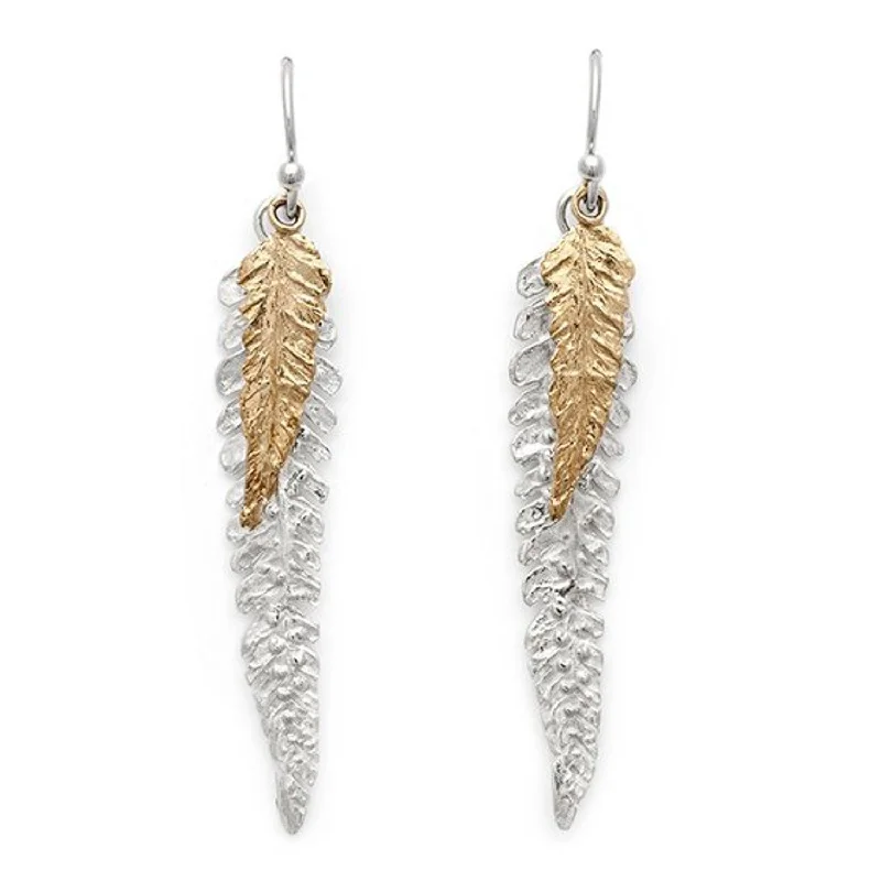 women's custom earrings-Fern Earrings | Double