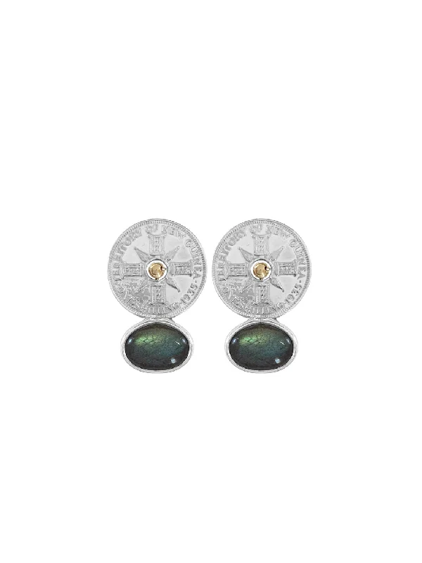 women's gemstone stud earrings-Palermo Earrings