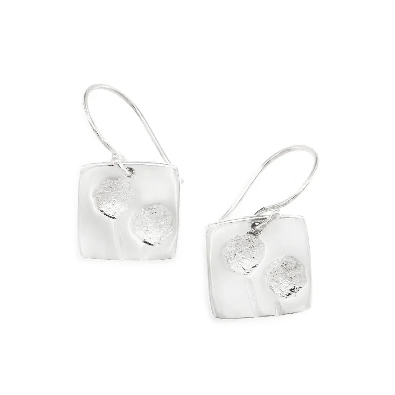 women's trendy earrings-Daisy Pods Earrings | Squares