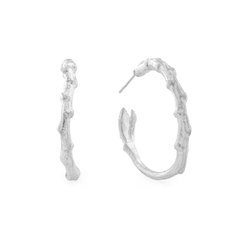 women's moonstone earrings-Branch Studs