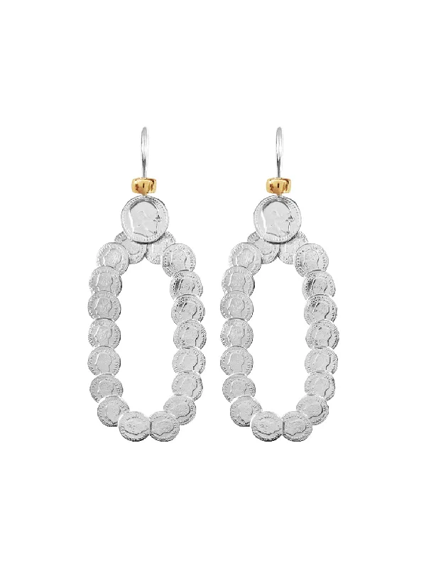 women's chandelier earrings-Capri Ovale Earrings