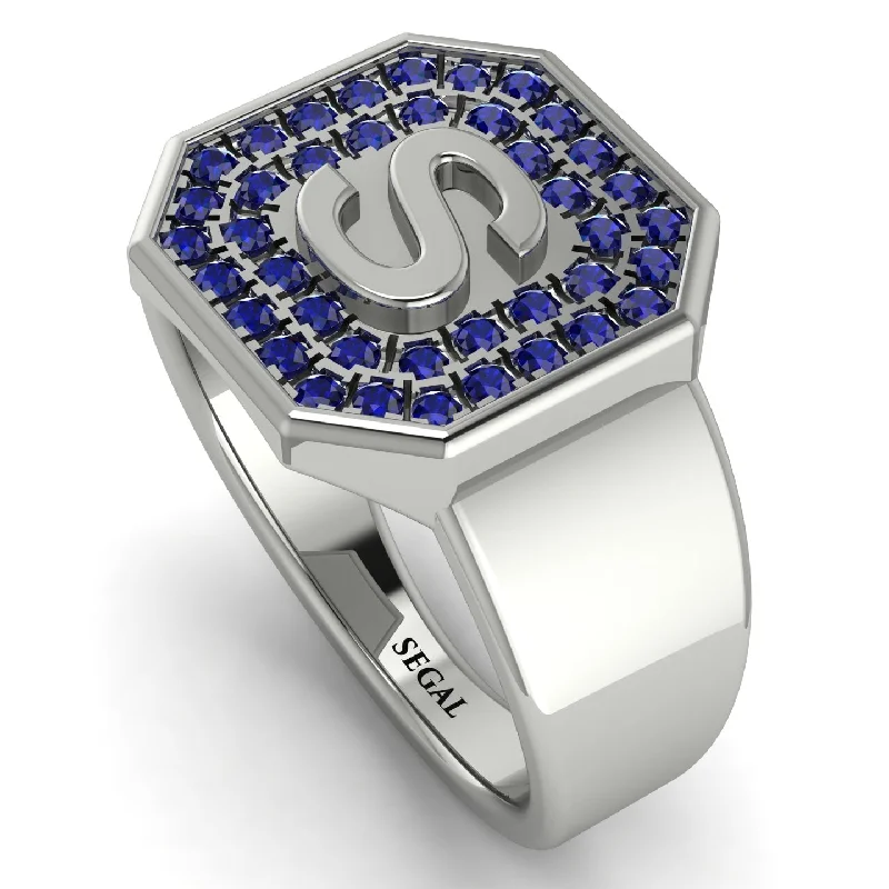 women's small rings-Personalized Signature Sapphire Ring - Emersyn No. 15