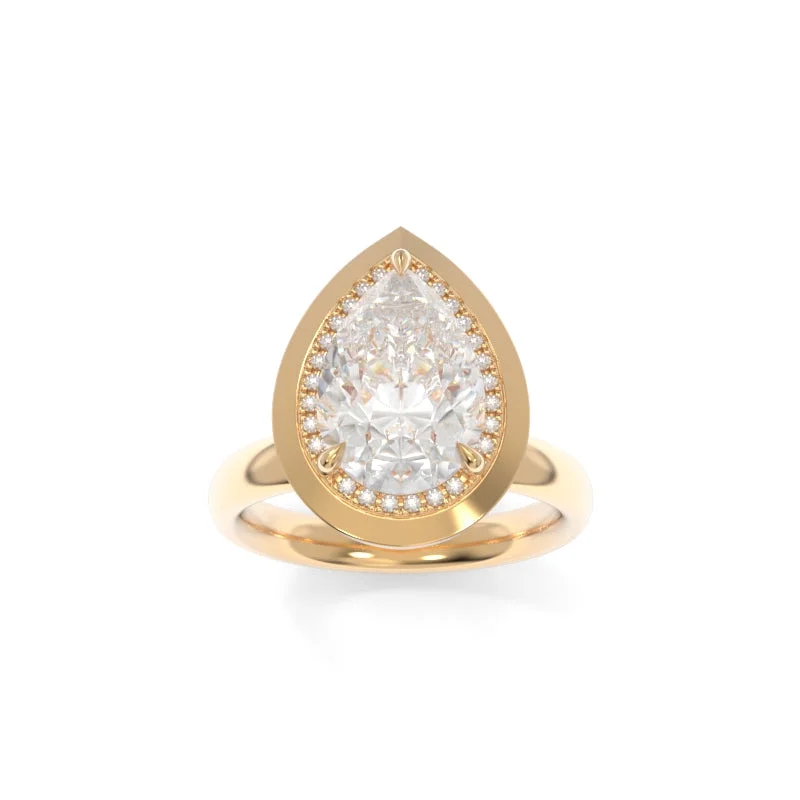 women's bridal engagement rings-Betty Diamond Ring Pear