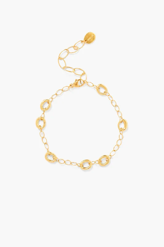 women's vintage bangles-Leni Chain Link Bracelet Gold