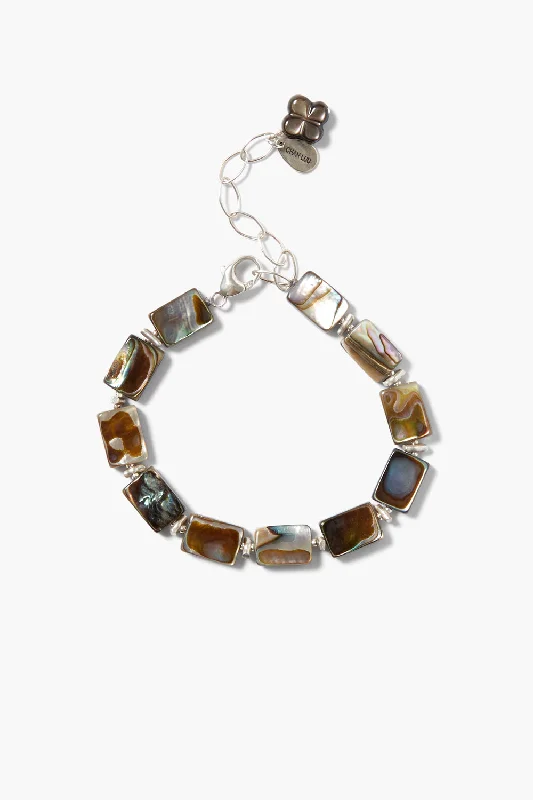 women's pearl bangles-Luz Bracelet Abalone