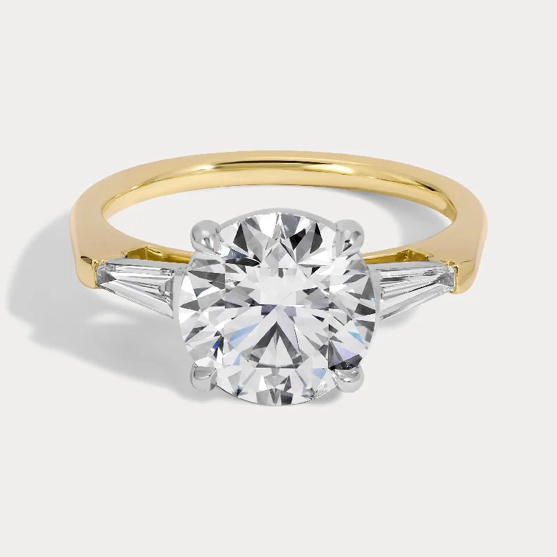 women's ethically sourced engagement rings-Bea - 2.80ct Lab Grown Round Brilliant Engagement Ring