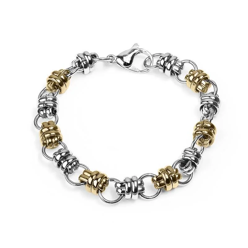 women's friendship bracelets-Quintus Steel Bracelet