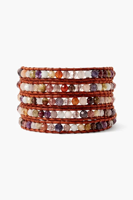 women's statement charm bracelets-Santos Wrap Bracelet Multi Mix