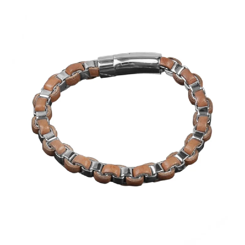 women's silver tennis bracelets-Arizona Men's Tan Bracelet