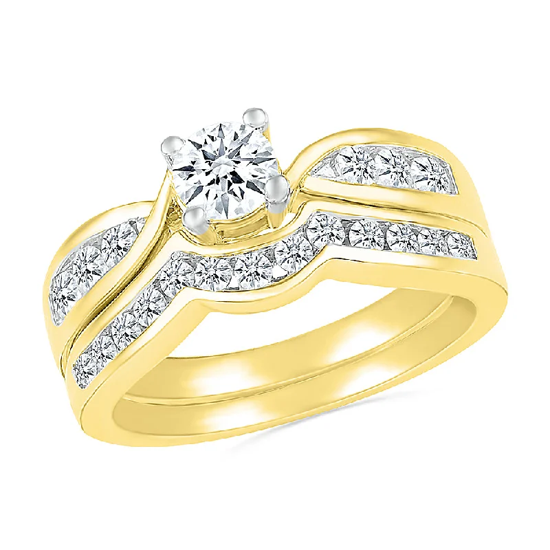 women's platinum solitaire engagement rings-Unique Diamond Solitaire Engagement Ring With Band