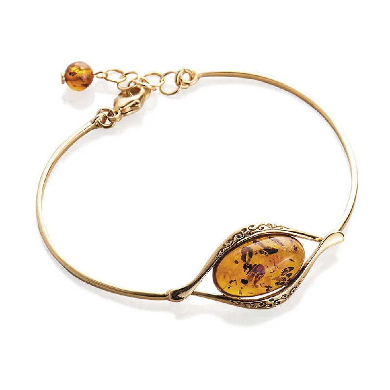 women's stacking bangles-Baltic Amber Bracelet