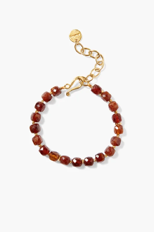 women's cuff bangles-Joya Bracelet Hessonite