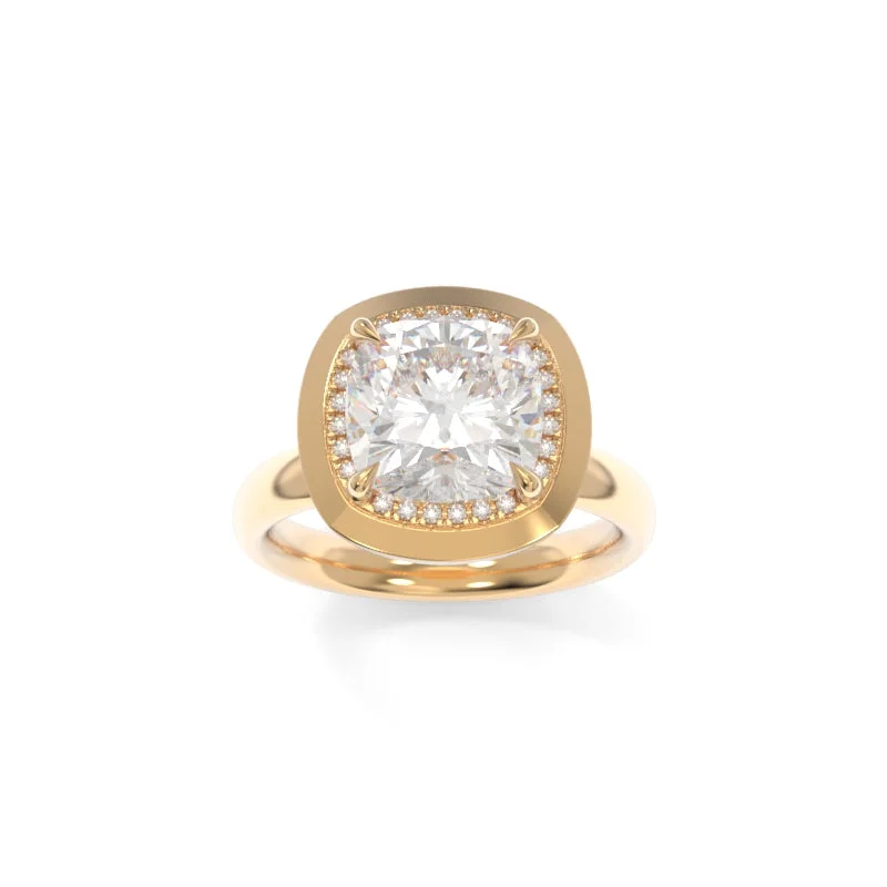 women's alternative engagement rings-Betty Diamond Ring Cushion