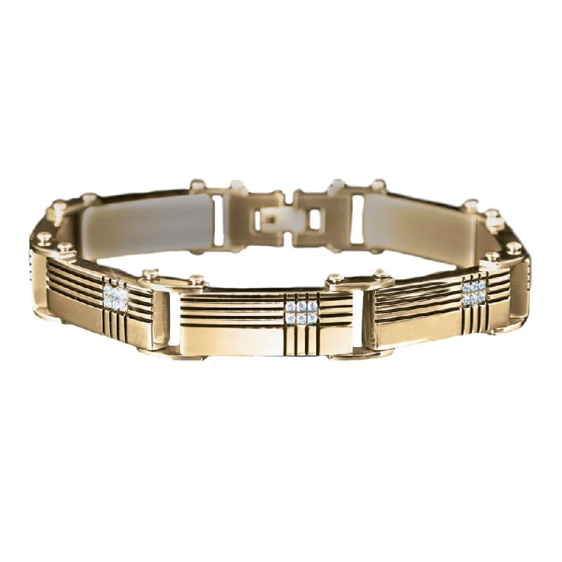 women's bohemian bangles-Deckmaster Gold Bracelet