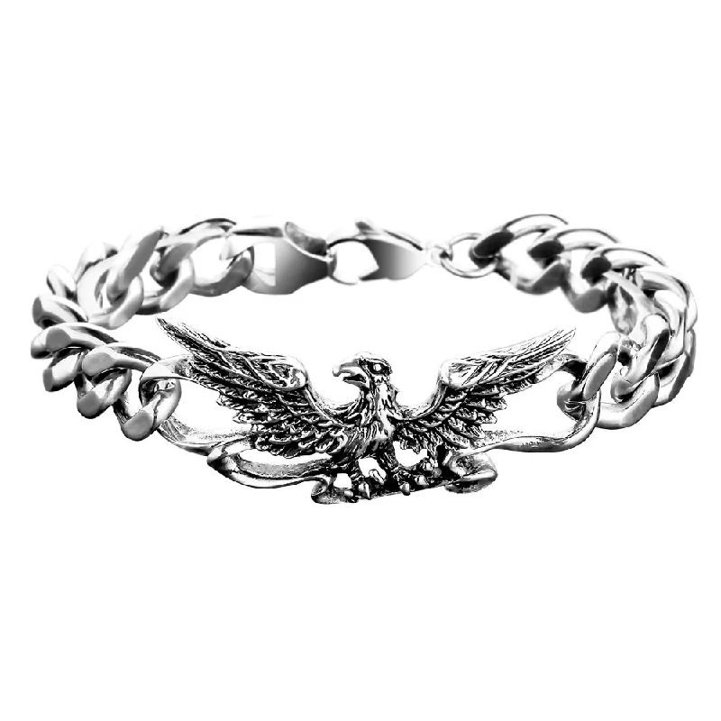 women's cuff bangles-Patriot Eagle Steel Bracelet