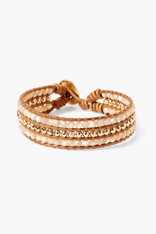 women's vibrant bangles-Sedona Cuff Wrap Bracelet Natural