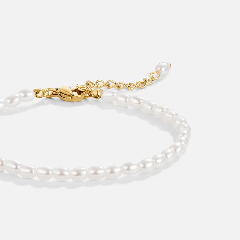 women's cuff bangles-Temi Pearl Bracelet