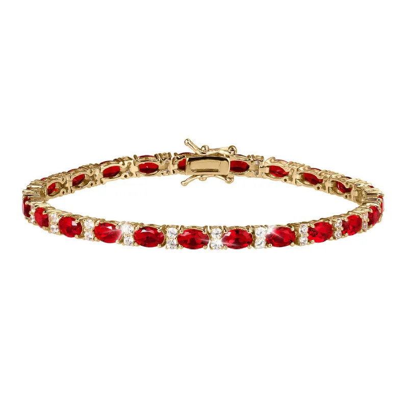 women's woven leather bracelets-Desire Fire Red Bracelet