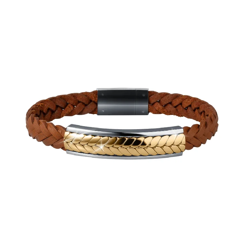 women's beaded bangle bracelets-Golden Cobra Men's Bracelet