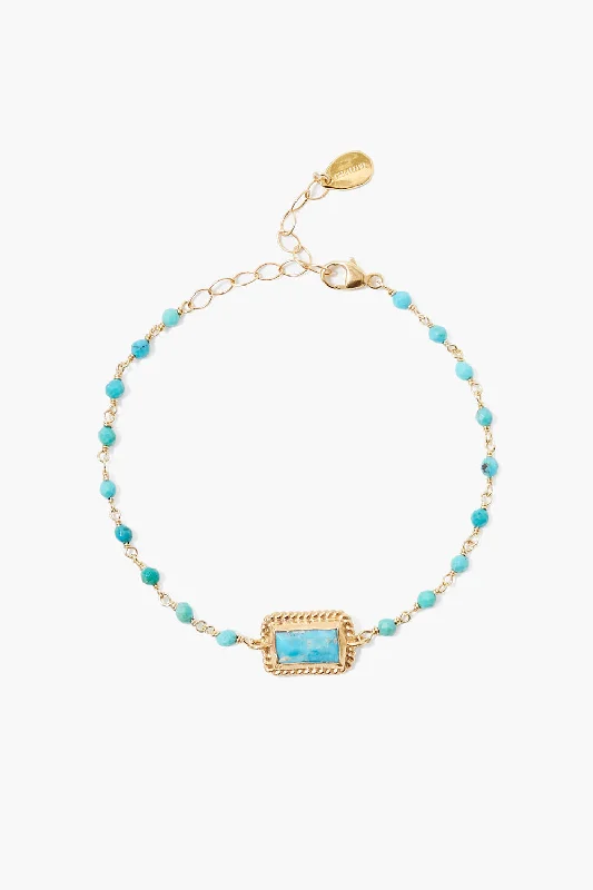 women's stacking bracelets set-Aura Bracelet Turquoise