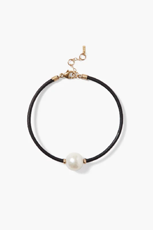 women's fun bangle sets-14k Kaia Bracelet White Pearl