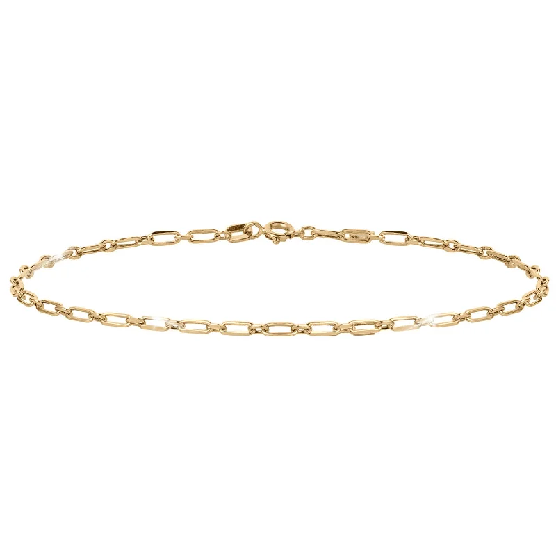 women's gold bracelets-Tesoro Vero Paperclip Bracelet