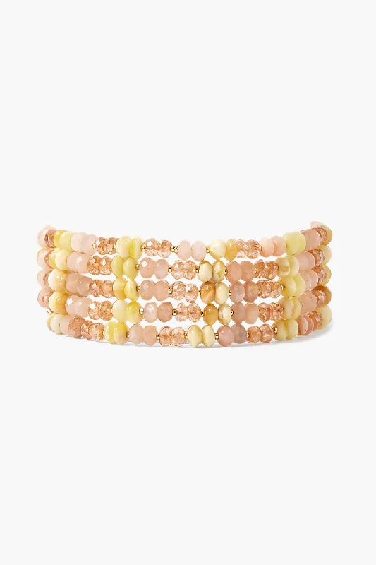 women's chunky bracelets-Odyssey Naked Wrap Bracelet Citrine