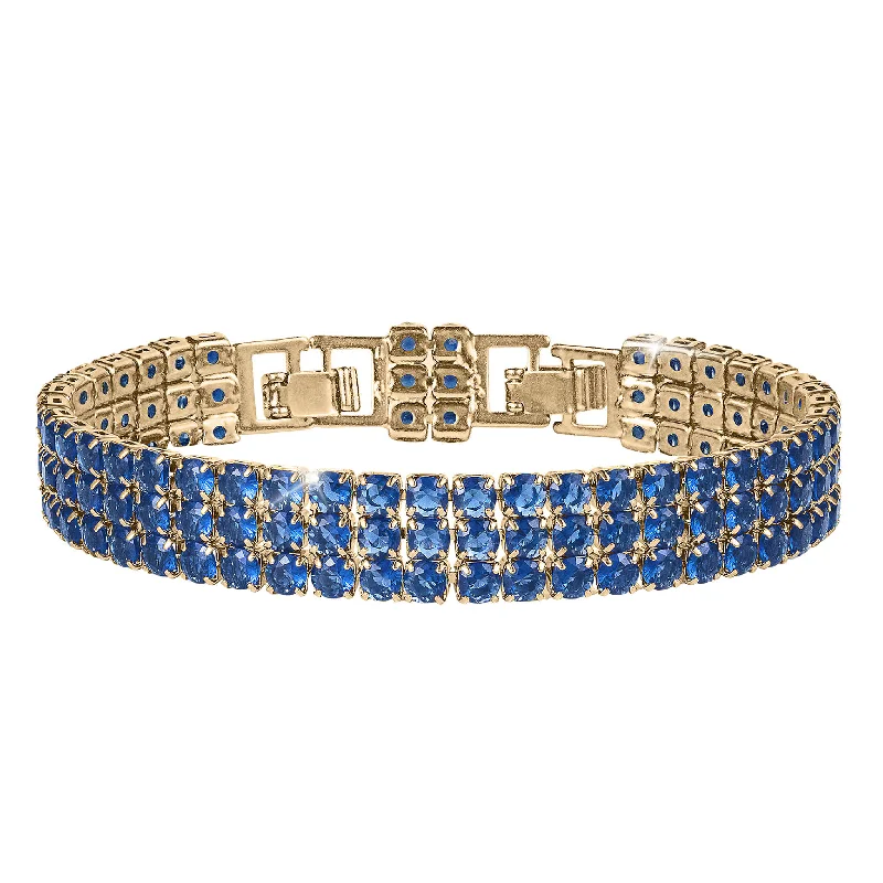 women's elegant gold bangles-Blue Zephyr Bracelet