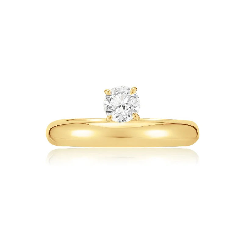 women's twist design engagement rings-Floating Diamond Ring