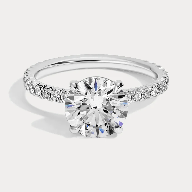 women's heirloom engagement rings-Kellie - 2.30ct Lab Grown Round Engagement Ring