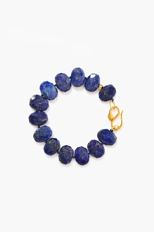 women's chunky bangle bracelets-Cobra Bracelet Lapis