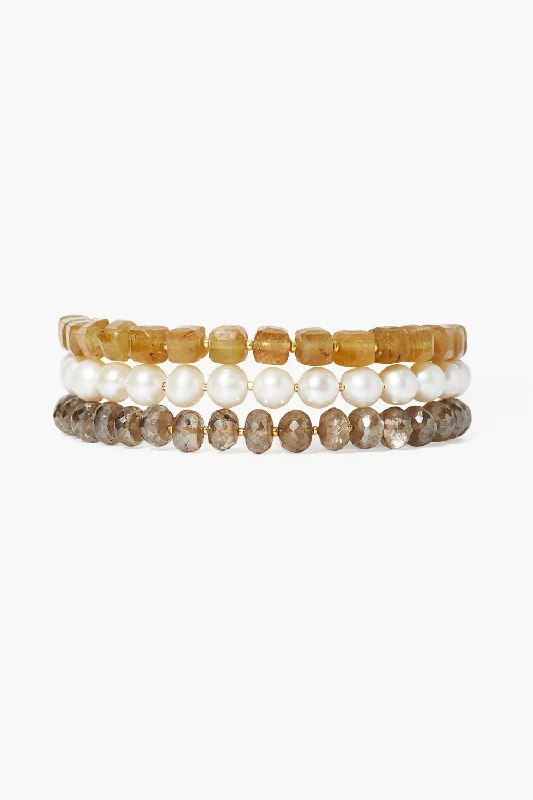 women's cuff bangles-Carolina Naked Wrap Bracelet Natural Mix