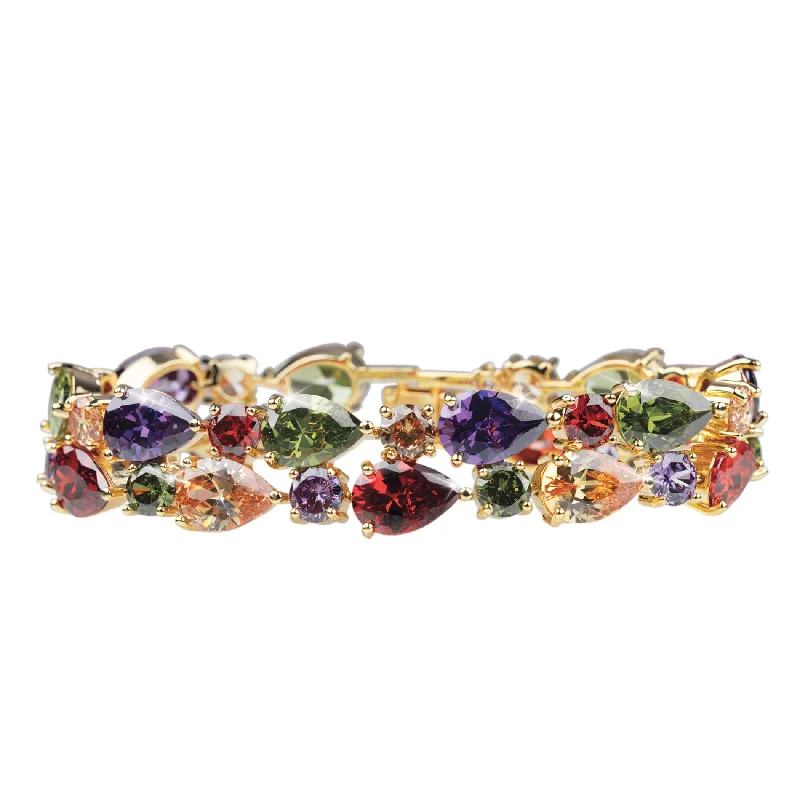 women's bold bangles-Nevada Rainbow Bracelet