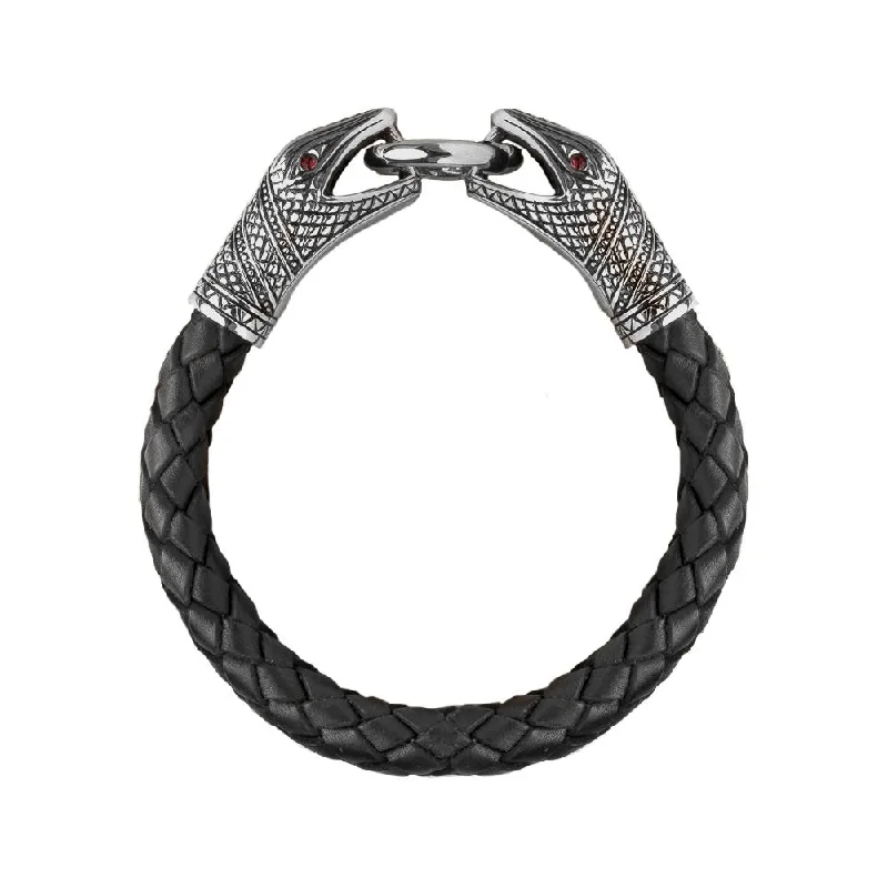 women's engraved cuff bracelets-Serpent Men's Braclet