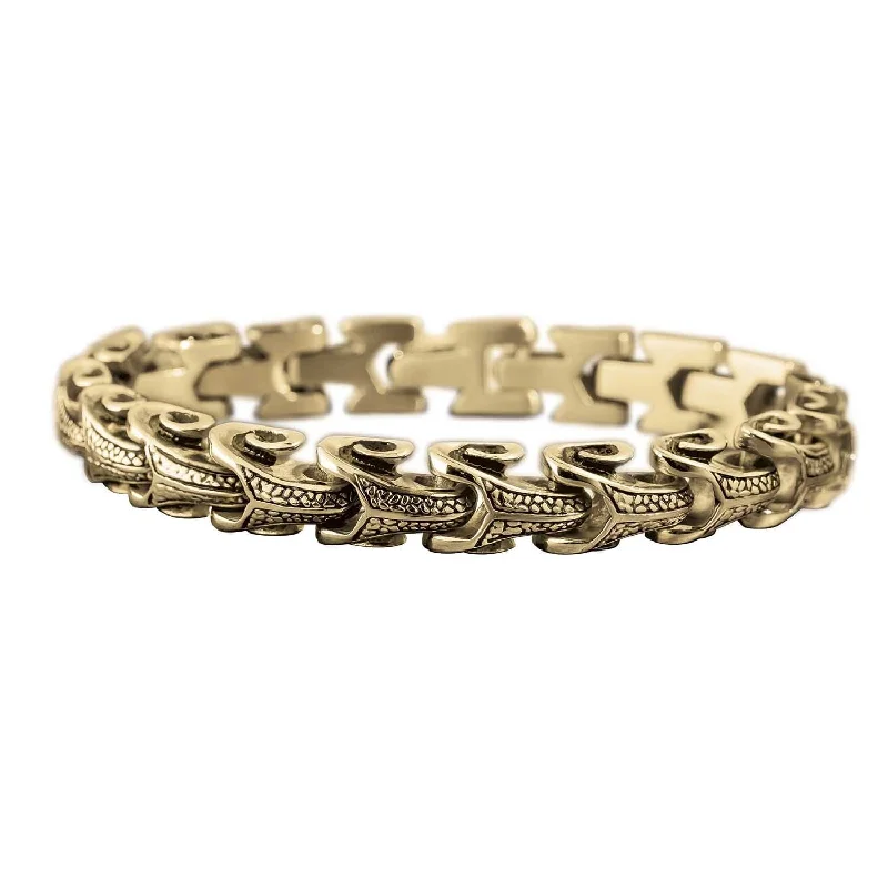 women's luxury charm bracelets-Canyon Golden Bracelet