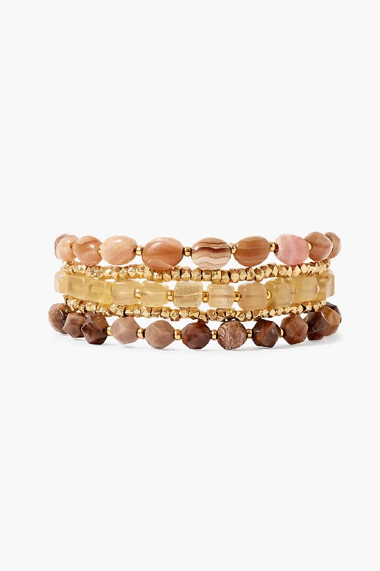 women's engraved bracelets-Taos Wrap Bracelet Pink Mix