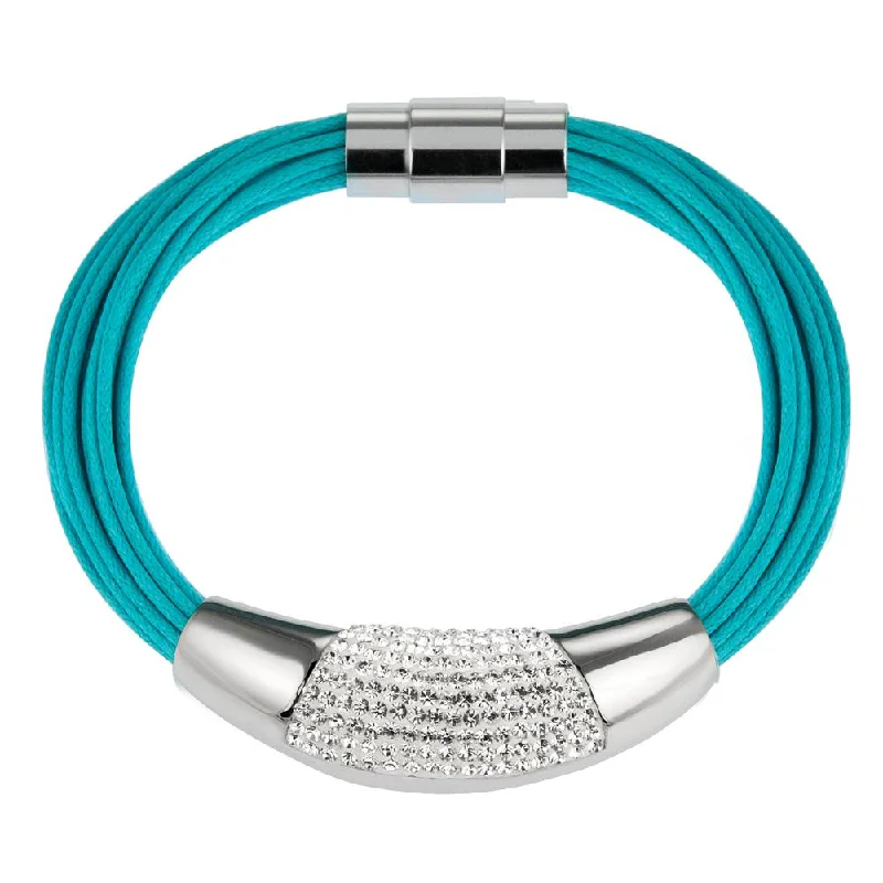 women's charm bracelets-Cristal Turquoise Bracelet