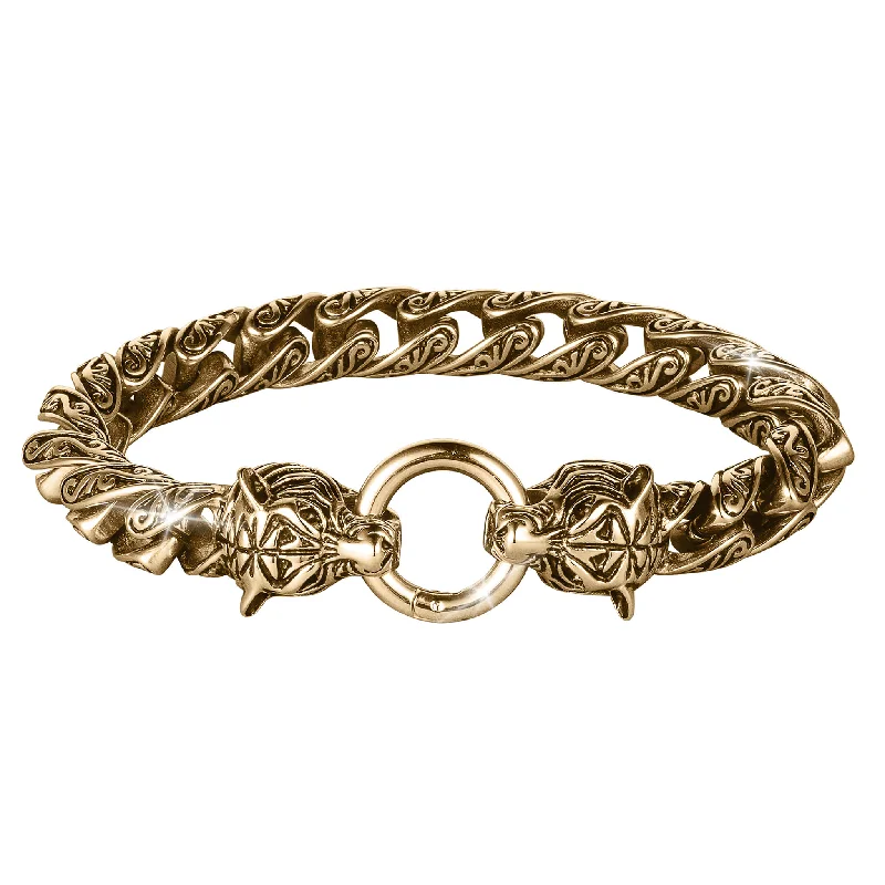 women's spiritual bangles-Jungle King Bracelet