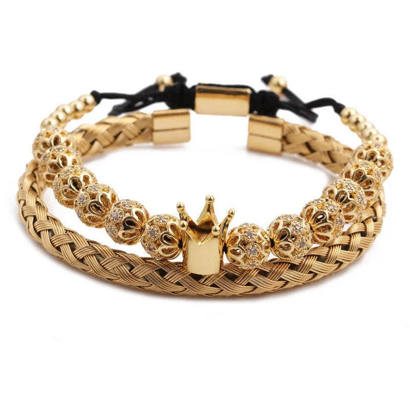 Crown + Open-Ended Bracelet