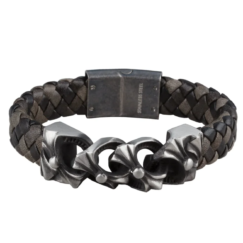 women's vintage bracelets-Anthology Men's Steel Bracelet