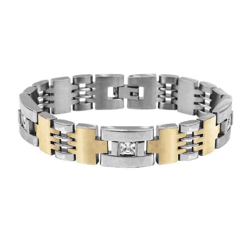 women's crystal bangles-Crossville Men's Bracelet